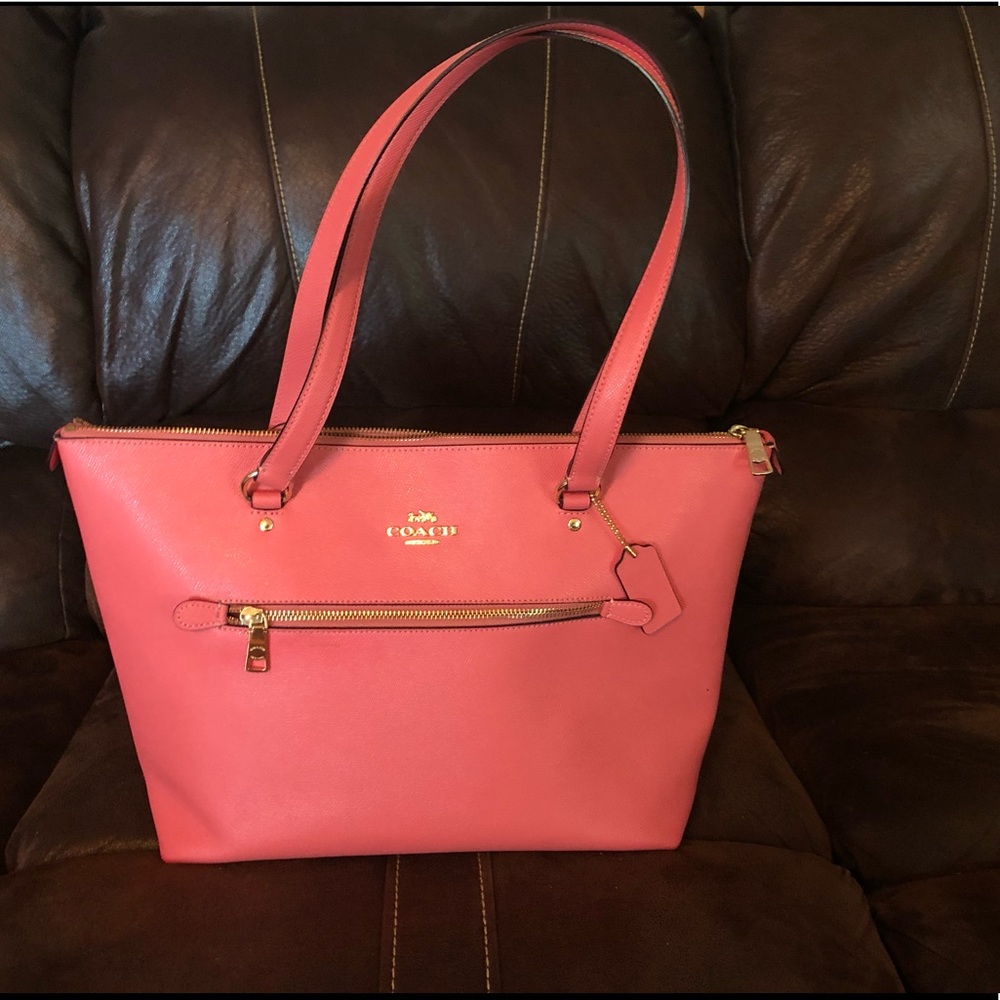 Salmon Coach Gallery Tote